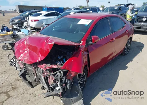 2016 Toyota Corolla S Plus z USA, uszkodzony, nr VIN 5YFBURHEXGP515847